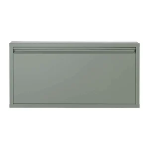 1 Klappen Schuhschrank In Graugrün – Brisco 9