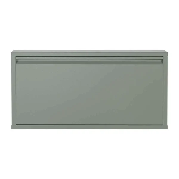 1 Klappen Schuhschrank In Graugrün – Brisco 3
