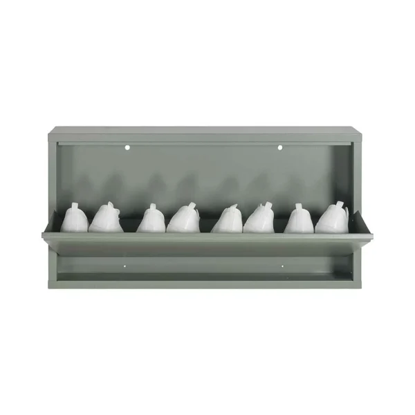 1 Klappen Schuhschrank In Graugrün – Brisco 6
