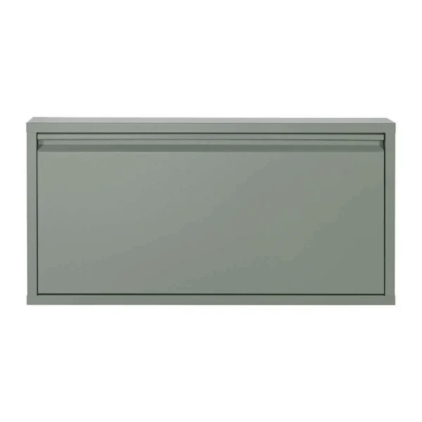 1 Klappen Schuhschrank In Graugrün – Brisco 1