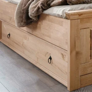 180×200 Landhausbett Aus Kiefer Gebeizt & Geölt – Voeca 14