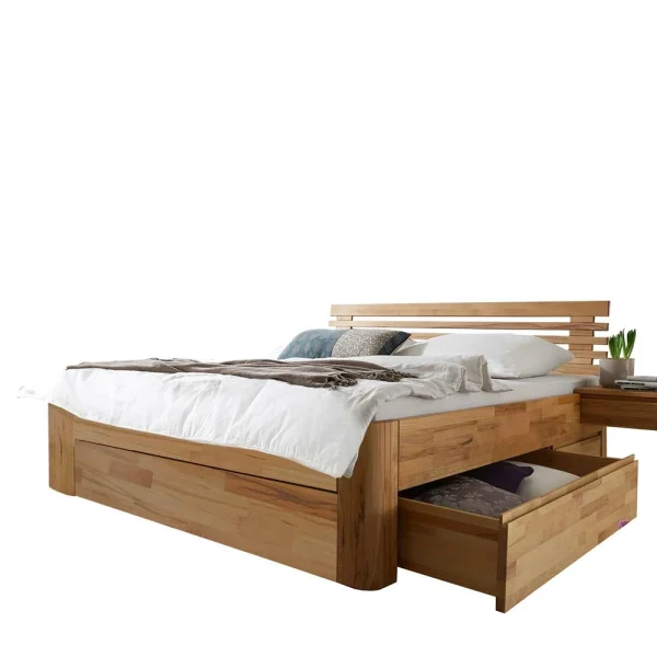 180×200 Schubkasten Bett Aus Massivholz – Jecana II 3