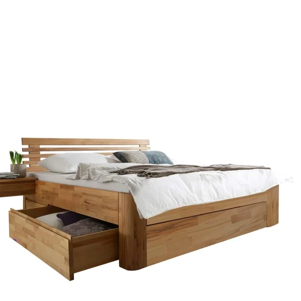 180×200 Schubkasten Bett Aus Massivholz – Jecana II 1