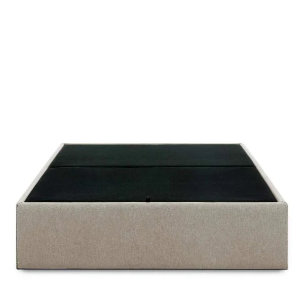 180×200 Stauraumbett In Beige Microfaser – Mazira 4