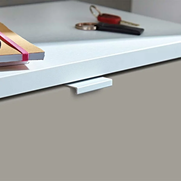2 Klappen Schuhschrank In Beige Weiß – Calbany 5