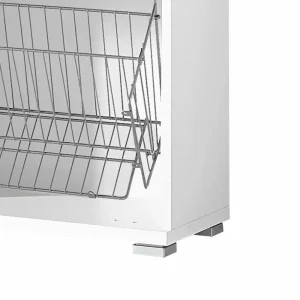 2 Klappen Schuhschrank In Creme & Weiß Iasella 91 Cm Hoch 15