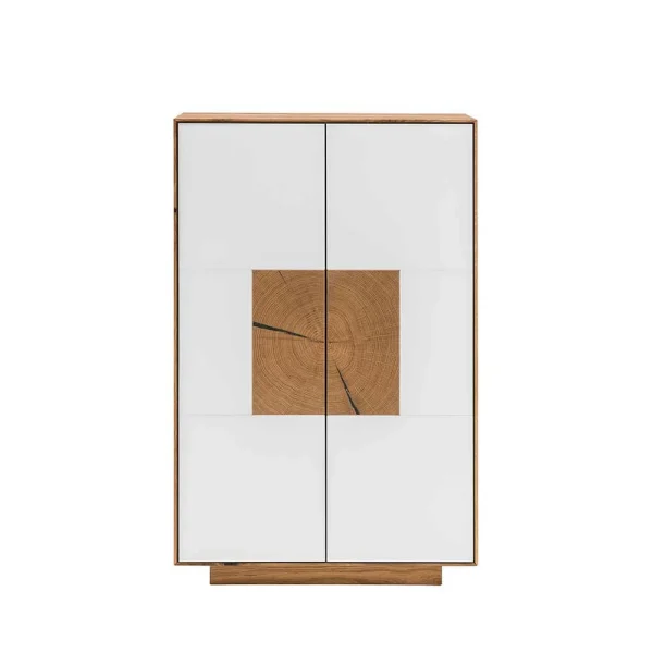 72×112 Design Schuhschrank In Wildeiche & Weiß – Mandrey 4