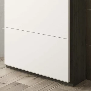 80x120x27 Schuhschrank In Weiß & Schwarzgrau – Burano 12