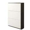 80x120x27 Schuhschrank In Weiß & Schwarzgrau – Burano 22