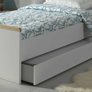 90×200 Cm Jugendbett In Weiß Mit Buche – Eldrus 9