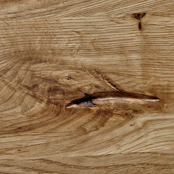 Balken Holzbett Aus Wildeiche Geölt – Satton I 7