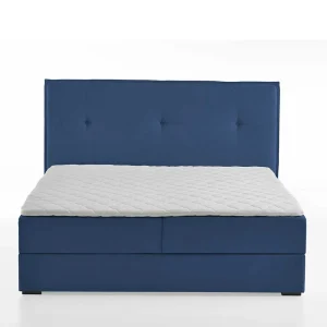 Boxbett Stauraumbett In Blau Webstoff – Vinkoja 14