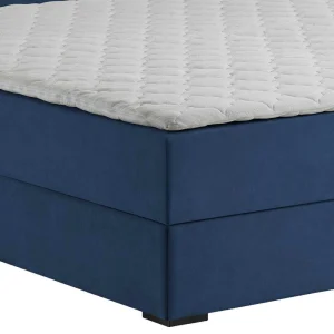 Boxbett Stauraumbett In Blau Webstoff – Vinkoja 18