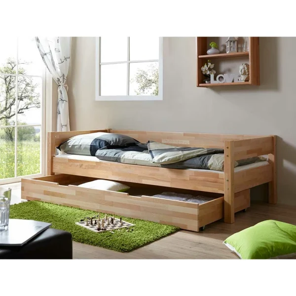 Buche Holzbett Mit Stauraum Schubkasten – Welinda 4