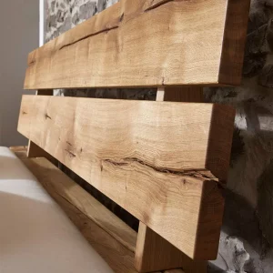 Charmantes Wildeiche Bett Mit Balken Rahmen – Satton 16