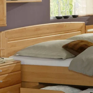 Doppelbett Bordeaux Aus Erle Teilmassiv 12