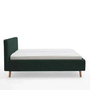 Doppelbett In Dunkelgrün Cord – Topra 18