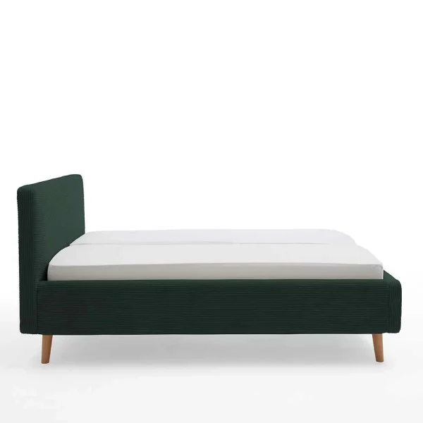 Doppelbett In Dunkelgrün Cord – Topra 7