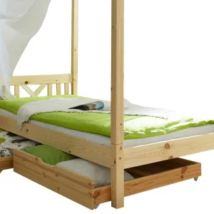 Echtholz Himmelbett Als Einzelbett – Pless 15