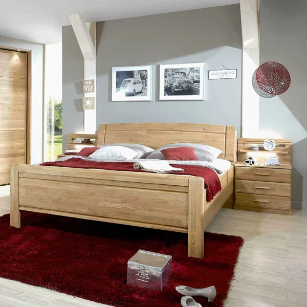 Funktionsbett In Komforthöhe Navumel Und Nachttische (dreiteilig) 3