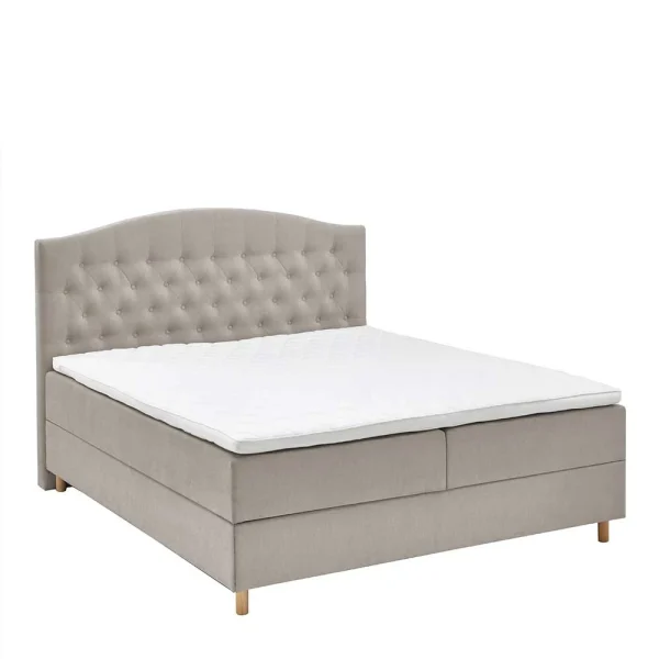 H3 Komplettbett Mit Bettkasten In Hellbraun – Furcia 1
