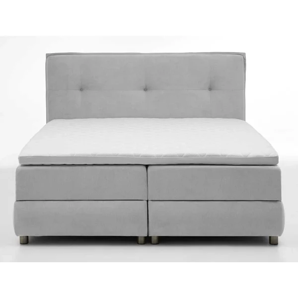 Hellgraues Boxspringbett Mit Stauraum In 180×200 – Zita 5