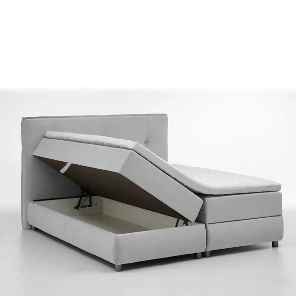 Hellgraues Boxspringbett Mit Stauraum In 180×200 – Zita 6