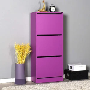 Hingucker Schuhschrank In Violett – Desk 8