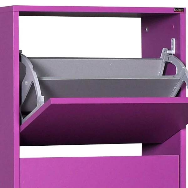 Hingucker Schuhschrank In Violett – Desk 5