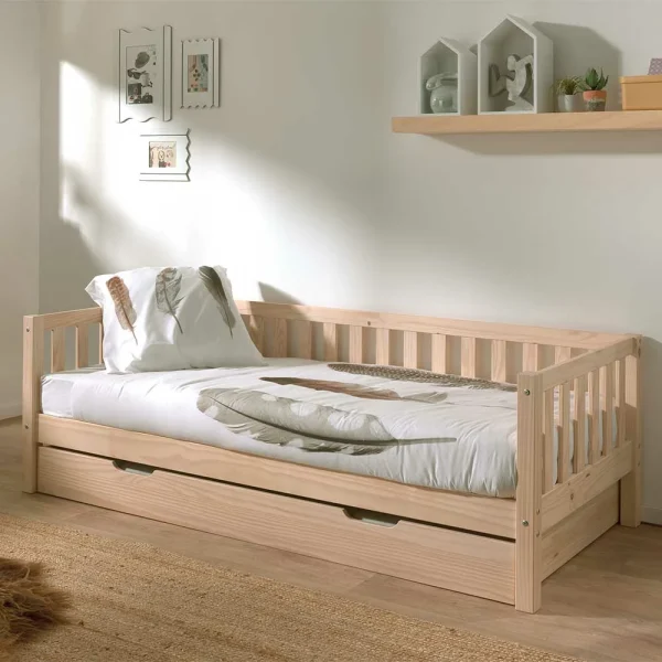 Kojenbett Im Skandi Design Aus Kiefer White Wash – Clarey 3
