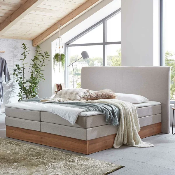 Komplettbett Mit Bettkasten In Creme – Flippo 3