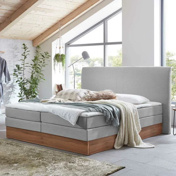 Komplettes Stauraumbett In Grau & Walnuss – Lenns 3