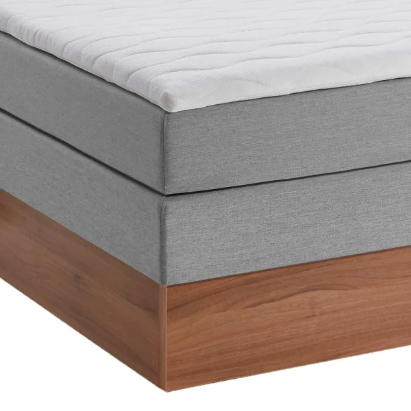 Komplettes Stauraumbett In Grau & Walnuss – Lenns 7