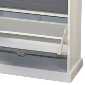 Landhaus Schuhkommode Mit Zwei Klappfächern – Vennas 14