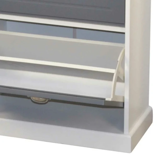 Landhaus Schuhkommode Mit Zwei Klappfächern – Vennas 5