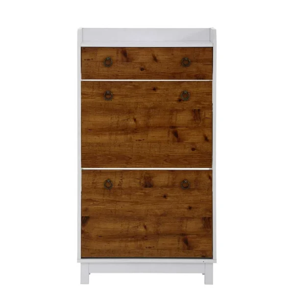 Landhaus Schuhschrank Mit Schublade & 2 Klappen – Triboot 4
