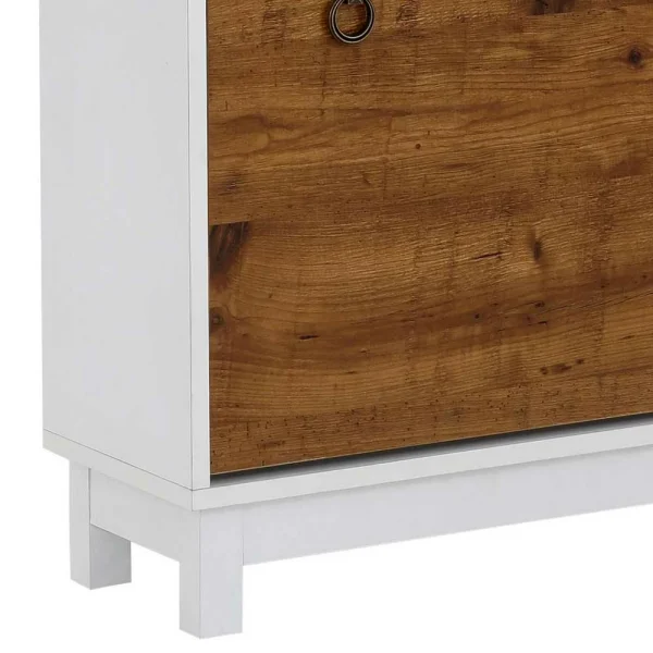 Landhaus Schuhschrank Mit Schublade & 2 Klappen – Triboot 6