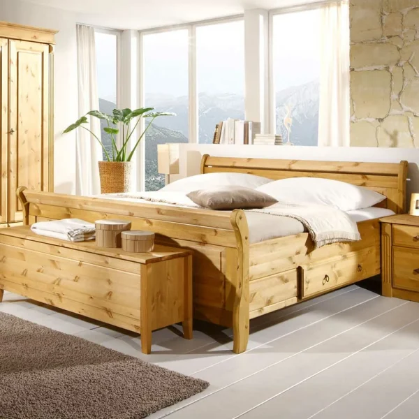 Massivholzbett Corabia Aus Kiefer 7
