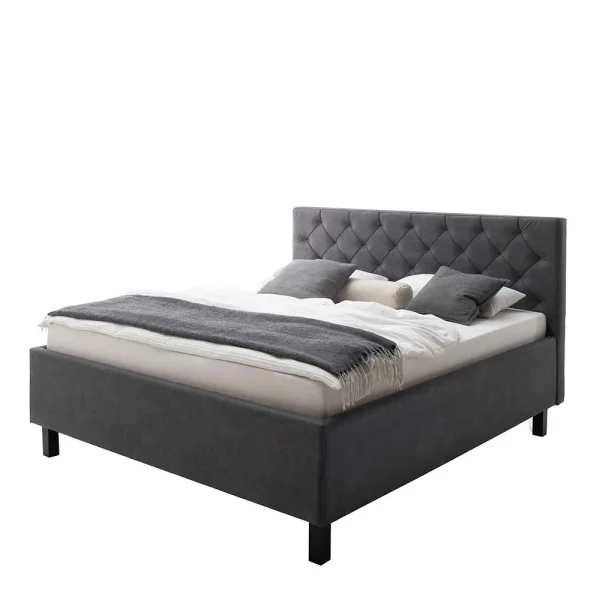 Microfaser Doppelbett Mit Bettkasten – Canossa 1