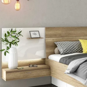 Modernes Bett Mit Nachtkommoden – Janathon 13