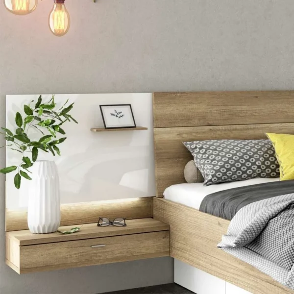 Modernes Bett Mit Nachtkommoden – Janathon 5