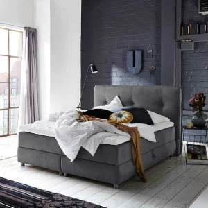 Modernes Stauraum-Boxspringbett In Anthrazit – Zavagossa 10