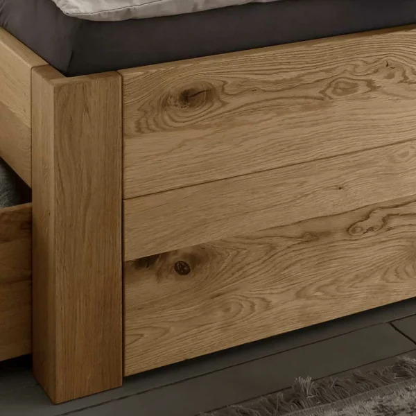 Schubladenbett Aus Wildeiche Massivholz – Zennian 3