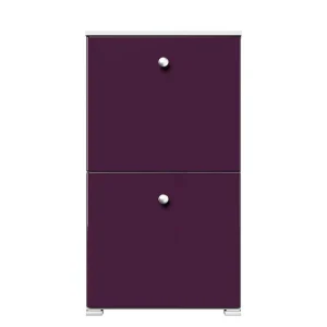 Schuhklappenschrank In Hochglanz Violett – Oblaka I 12