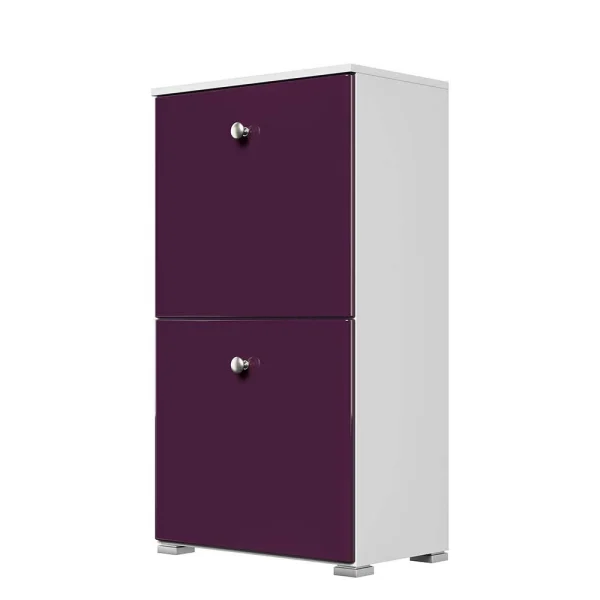 Schuhklappenschrank In Hochglanz Violett – Oblaka I 1