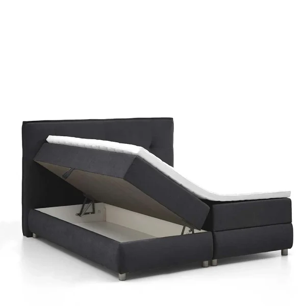 Schwarzes Boxspringbett Mit Bettkasten – Luya 6
