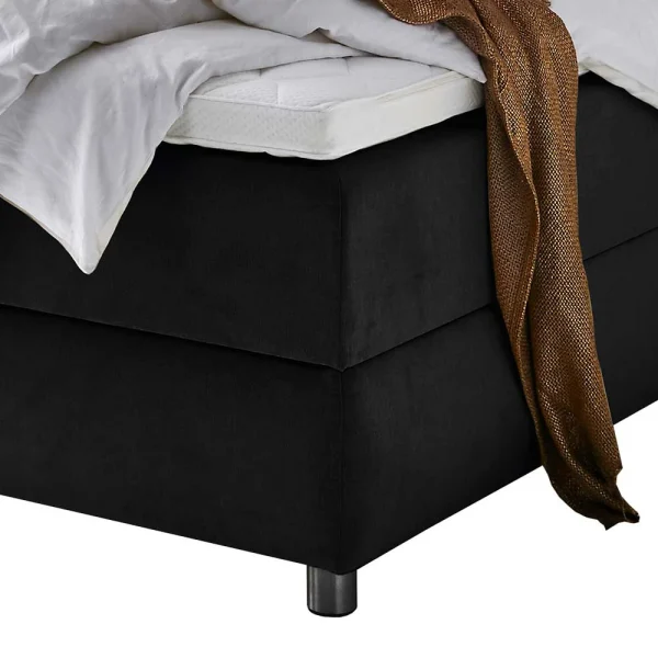 Schwarzes Boxspringbett Mit Bettkasten – Luya 7