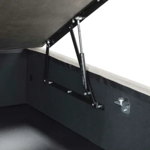 Skandi Bettkasten Bettgestell In Beige – Bellatrix 16