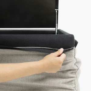 Skandi Bettkasten Bettgestell In Beige – Bellatrix 18
