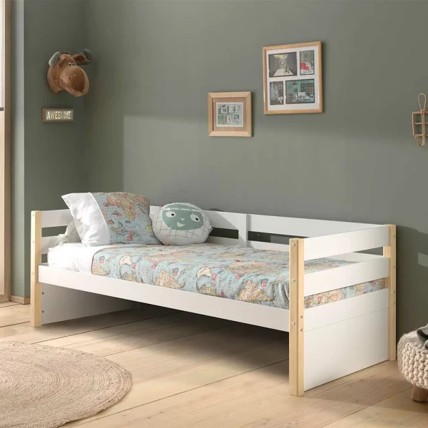 Skandi Kojenbett In Weiß & Kiefer – Ayfina 4